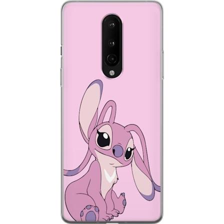 OnePlus 8 Gjennomsiktig deksel Stitch rosa