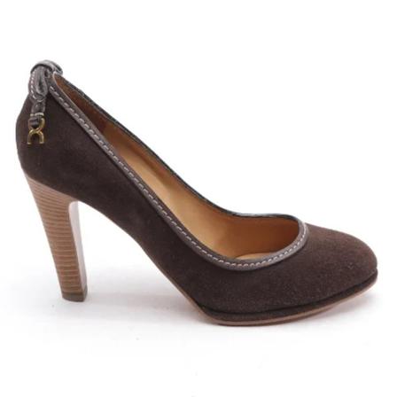 Chloé Pre-owned Pre-owned Läder klackskor brun, Dam Vintage Skor, Dam, Storlek: 40 EU