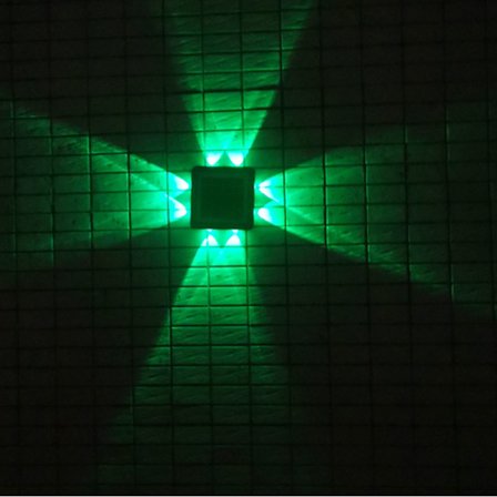 Solar vägglampa med LED Beads RGB model 2