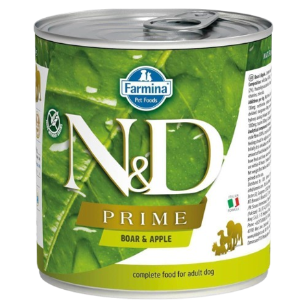 Farmina - N&D Prime Boar & Apple Våtfôr Til Hund 285 g - Hund - Hundefôr & hundemat - Våtfôr & våtmat - ZOO.no