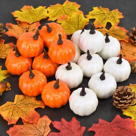 24 kpl Minitekoinen Teko Halloween Kurpitsa Koriste Simulaatio Vihanneksia