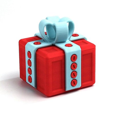 25-26 Irriterende Gaveeske med Skruer, Irriterende Gaveeske med Vrilager, 3D-Printet Spøk Skrueeske Gave til Barn Voksne