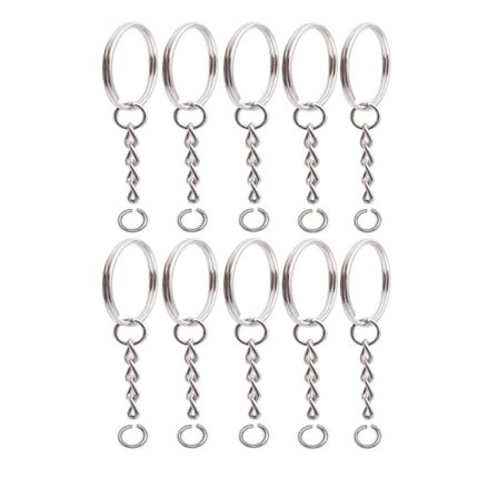 Nyckelringssats 10-pack Silver Silver