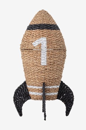 Bloomingville MINI - Korg Cosmina, med lock - Svart - Korgar & småförvaring - Från Homeroom