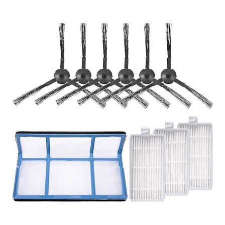 Ersättning för Ilife V3 V3s V5 V5s V5s Pro Robotdammsugare, 1x Primärfilter+3x Filter+6x Si [DB]