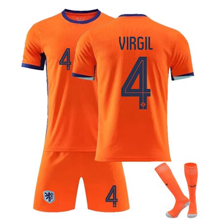 2425 Nederland hjem fotballdrakt VIRGIL drakt