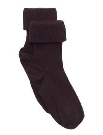 Cotton Rib Baby Socks Brown Mp Denmark