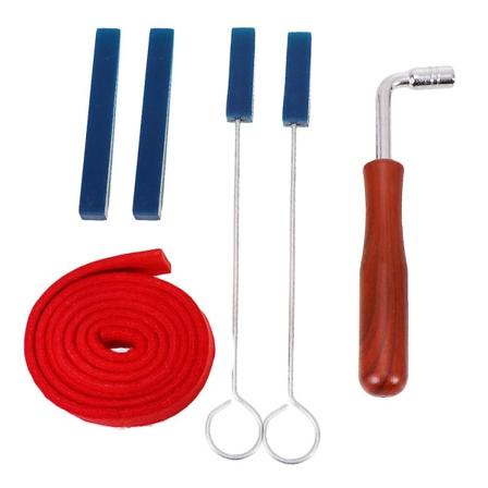 6 stk Restaureringsverktøy Pianoreparasjonsverktøy Pianostyrerverktøy Pianohammer Pianostyringsett Pianonøkkel Assorted Color 16*4*2.2cm