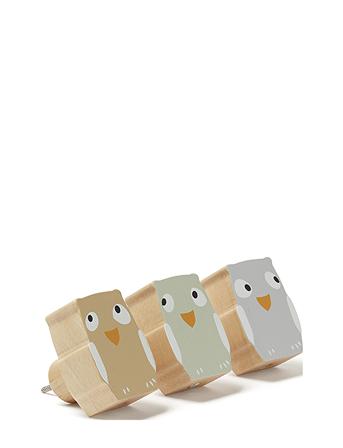 Hooks Owls 3 Set Edvin Patterned Kid's Concept