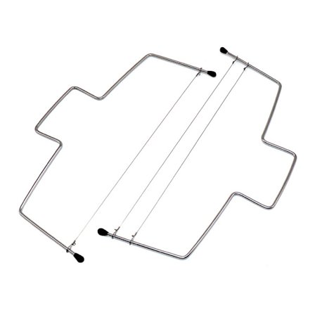 Justerbar kageskærer i rustfrit stål med 2 lag