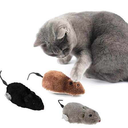 3 x Elektronisk Rolig Kat Legetøj Automatisk Robotmus Legetøj Elektronisk Kat Legetøj til Kattetræning