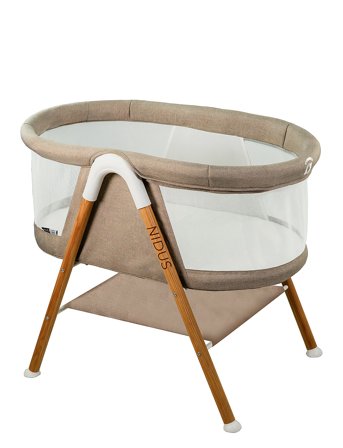 Asalvo Asalvo Mini Cot Nidus, Beige - Beige - 88X 57X 75