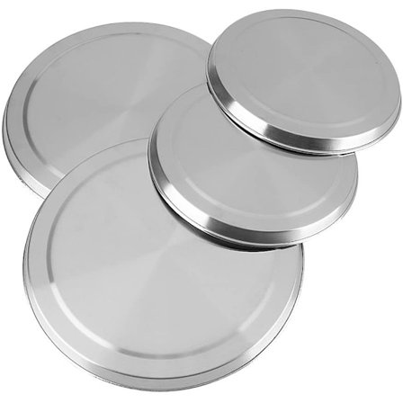 Glasskyddsplatta för elektriska spisar set om 4 set om 4 Matt silver