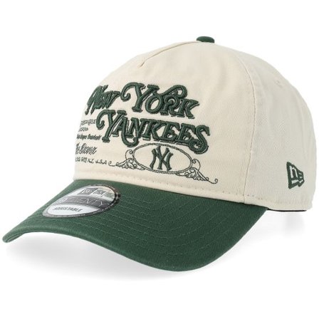 New Era - MLB Beige adjustable Keps - New York Yankees Washed Graphic 19TWENTY Light Terracotta/Green A-frame Adjustable @ Hatstore