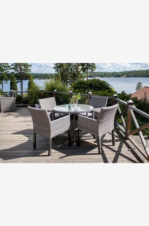 Venture Home - Ruokapöytä Volta - Harmaa - Ruokapöydät - - Homeroom