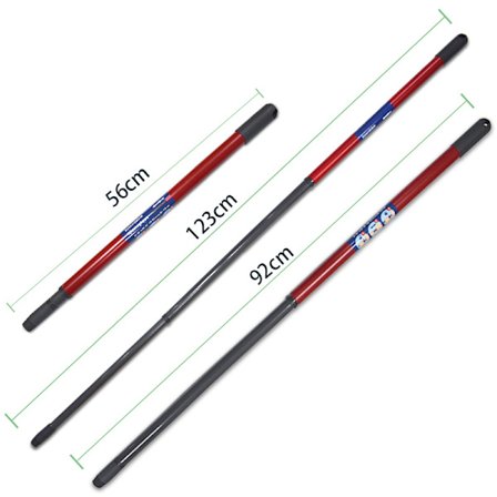 Vileda/ o-cedar roterende moppe stang teleskopisk 3 sektioner