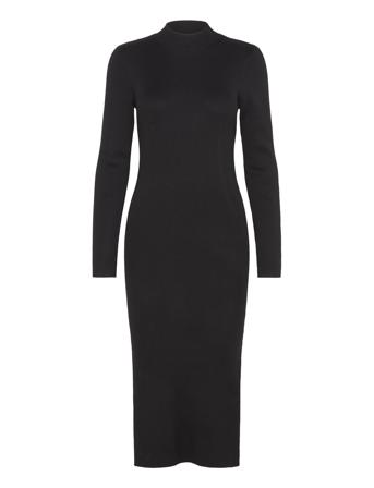 Vmlynzi Ls Calf Knit Dress Vma Noos Vero Moda Black