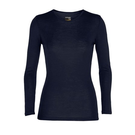 Icebreaker Women's 175 Everyday Longsleeve Crewe Women base layer tops Blue XL