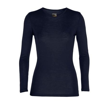 Icebreaker Women's 175 Everyday Longsleeve Crewe Women base layer tops Blue XL
