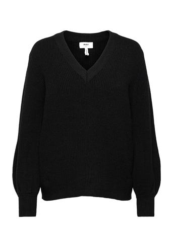 Objmalena L/S Knit Pullover Pullover Striktrøje Sort Object