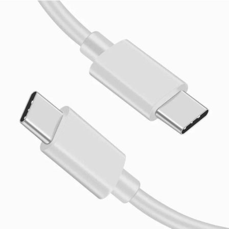 Samsung 2 meter Oplader - Hurtig oplader - USB-C Kabel Sort Hvid