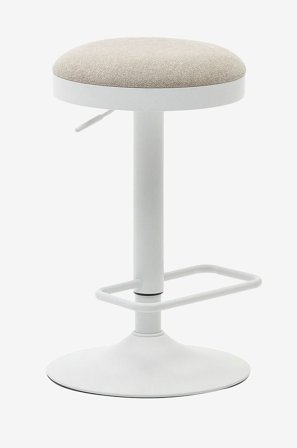 Kave Home - Baarijakkara - zaib 2-pack - Valkoinen - Baarituolit & baarijakkarat - - Homeroom