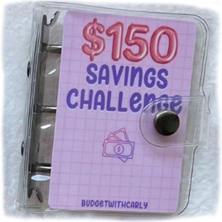 Mini Binder Savings Challenge Challenge Binder 150DOLLAR