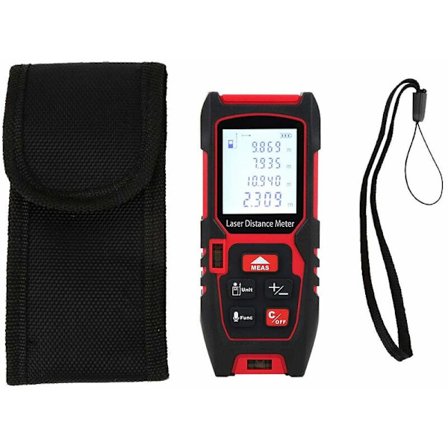 Bærbar laser afstandsmåler, infrarød afstandsmåler bærbar højdemåler høj præcision bærbar laser indendørs måling(100M)