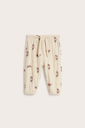 Kappahl | Spodnie dla niemowląt, w ptaki Beżowy 86 | Beżowy