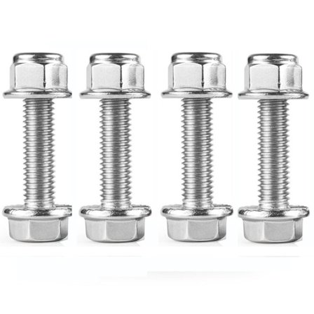 4stk Flensskruer i rustfritt stål M10X35mm Flensbolter