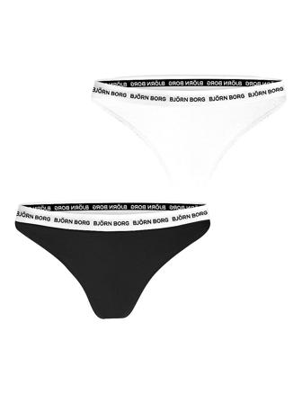 Björn Borg Core Logo Thong 2-pak Multi-pack XS, Tøj & Bolig, Dametrusser, G-streng