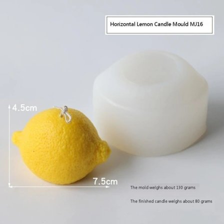 Ljusformar ljus stearinljus DIY gjutformar i silikonform MJ16 Yokoku citron