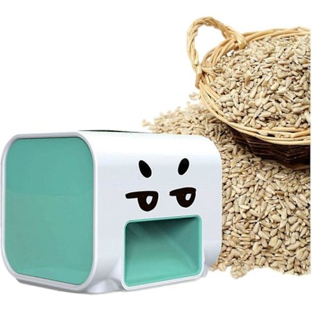 Automatisk skrellemaskin for hele solsikkefrø, skrellemaskin for melonfrø, elektrisk skreller (hvit)