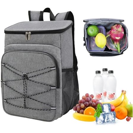 Kjøleryggsekk – Kul bag med plass til 36 bokser, isolert og vanntett ryggsekk, lekkasjesikker kjølebag for camping, piknik, lunsj og BBQ_TF_TF