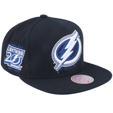 Mitchell & Ness - NHL Svart snapback Caps - Tampa Bay Lightning Big Face 7.0 Black Snapback @ Hatstore
