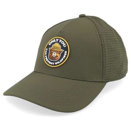 American Needle - Grön adjustable Keps - Smokey Bear Super Tech Valin Army Green Adjustable @ Hatstore