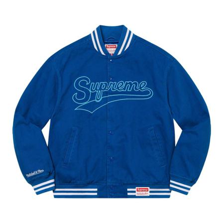 Supreme, Bomber Jackets Blauw, Heren, Maat:S