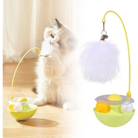 ING interaktiivinen kissalelu höyhenillä Uusin kissanminttuun perustuva kissalelu Kestävä lemmikkipallo käytettäväksi Laadukas liikuntalelu 