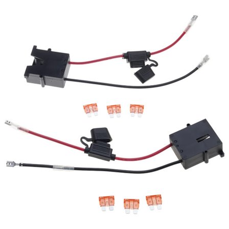 2 stk. 12V batteriledningskontakt erstatningsledningsnett sokkelkontakt