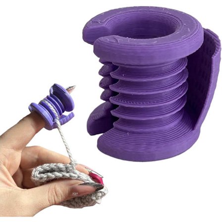 ING Guide Ring med delbar fingerbøl-krok for håndverk og hobbybruk Praktisk ring for kunstnere og DIY hjemmelaboratorium presisjonsarbeid