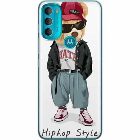 Motorola Moto G71 5g Genomskinligt Skal Fashion Bear