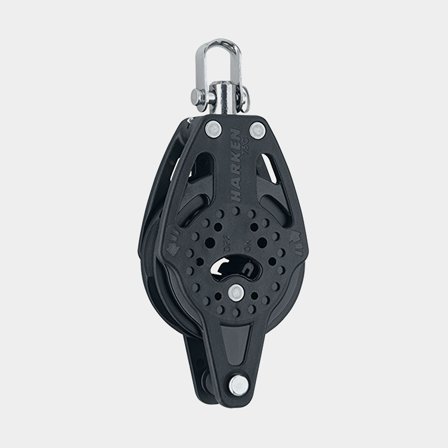 Harken 75mm Ratchet Block - Swivel, Becket (2671)