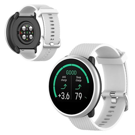 Polar Ignite simple silicone watch band - White