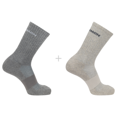 Salomon - Sukat Sukat Evasion Crew 2-pack - Light Grey. / Heather Medium