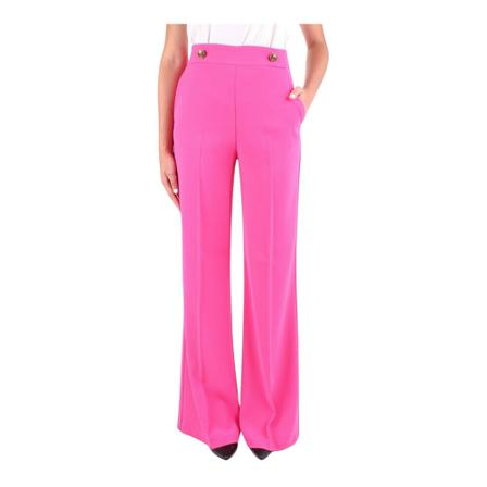 Pinko, Wide Trousers Różowy, Kobieta, Rozmiar: S