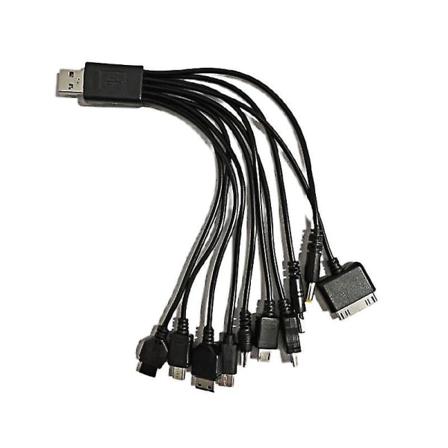 10 I 1 Usb Universal Multifunktions Usb Opladerkabel Til Mobiltelefon Hfmqv