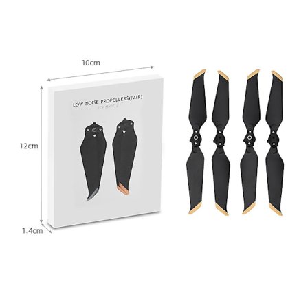 4 stk. støysvake propeller reservedeler for DJI Mavic 2 Pro 8743F drone (LGL)
