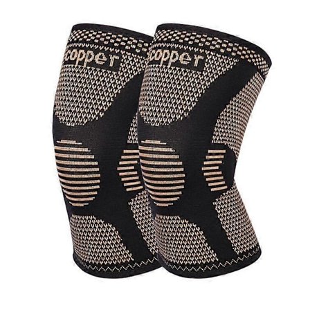 2 st Koppar Knäskydd För Lindring av Knäsmärta
