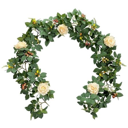 Kunstig silke falske blomster girlander peon planter henger vintre for bryllupsfest hage håndverk bue dekor