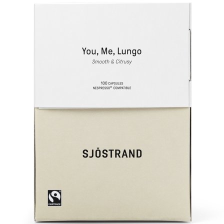 Sjöstrand coffee You, me, Lungo kaffekapslar 100 pack | Matlagning > Skafferiet > Te- och Kaffekapslar > Kaffekapsler | Bagaren och Kocken